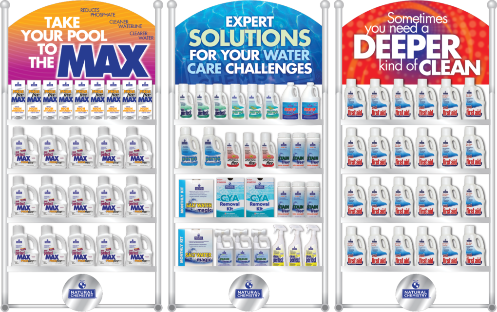Natural Chemistry Launches New Product Display Program 2 BioLab NCBrands displays no people nc3d 3 displays
