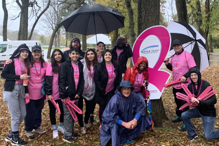 Water Tech Staff March for Breast Cancer Awareness