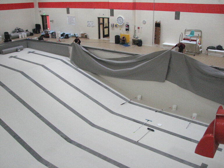 PVC Membrane Saves Old Commercial Pools